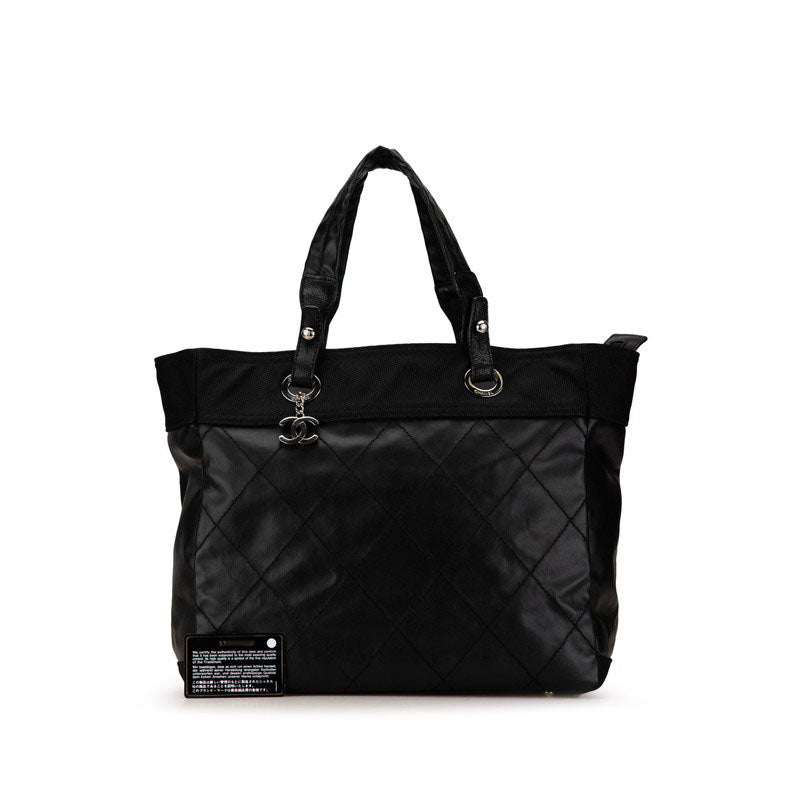 Chanel Coco Mark Paris Biarritz MM Leather Tote Bag