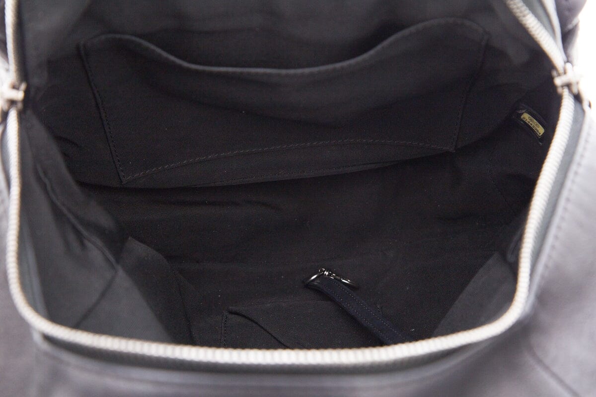 Chanel Black Lambskin CC Backpack