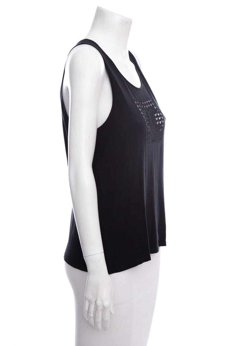 Chanel Black Sleeveless Tank SZ 42