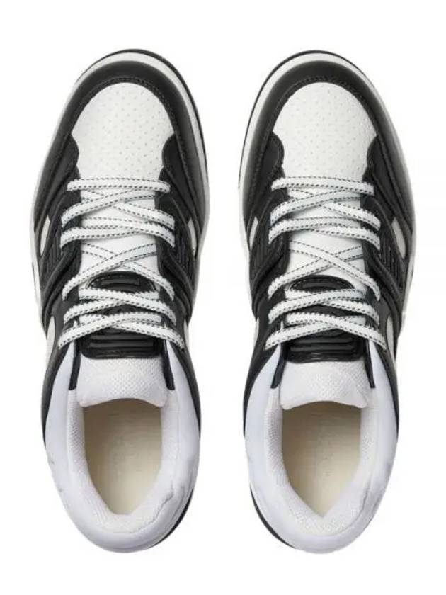 Gucci Basket Two-Tone Low Top Sneakers Black White