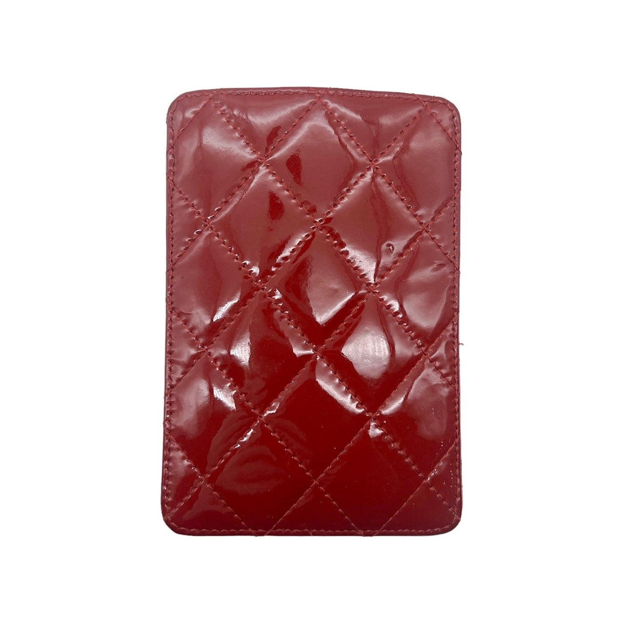 Chanel Red Patent Leather Card Holder