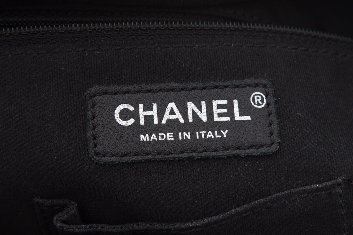 Chanel Black Lambskin CC Backpack