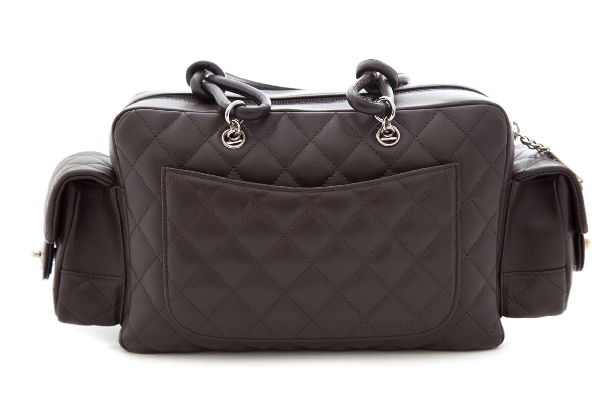 Chanel Brown Cambon Multipocket Handbag