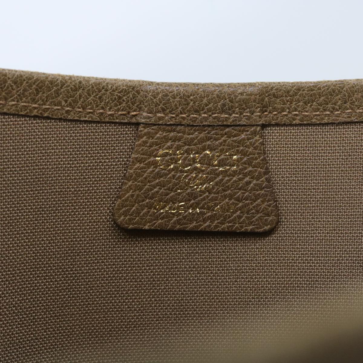GUCCI GG Plus Supreme Web Sherry Line Tote Bag Beige Red Green ep2191