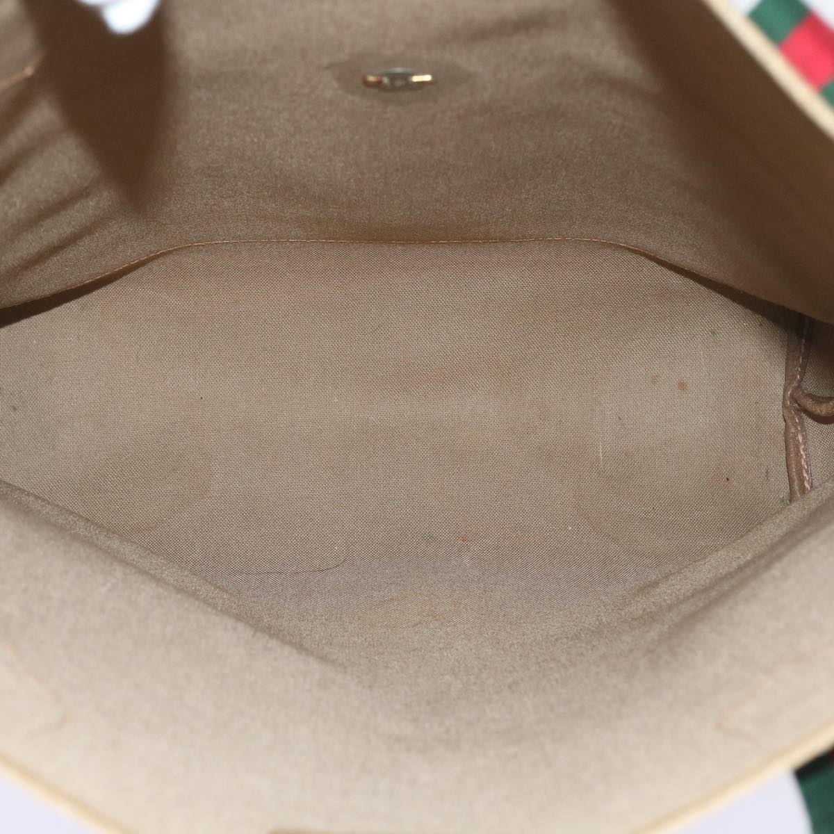 GUCCI GG Plus Supreme Web Sherry Line Tote Bag Beige Red Green ep2191