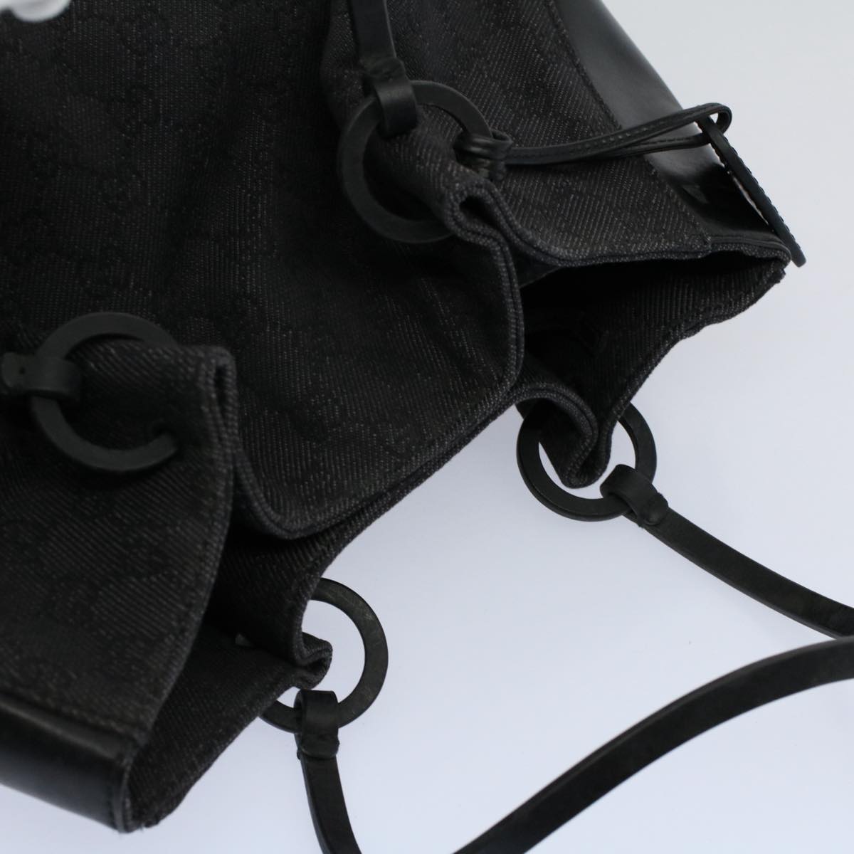 GUCCI GG Canvas Tote Bag Black 101920 ep2273
