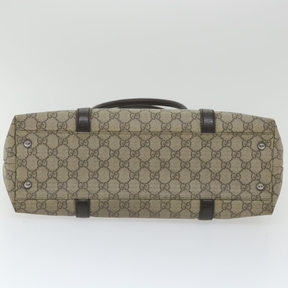 GUCCI GG Supreme Tote Bag PVC Leather Beige 114595 ep2322