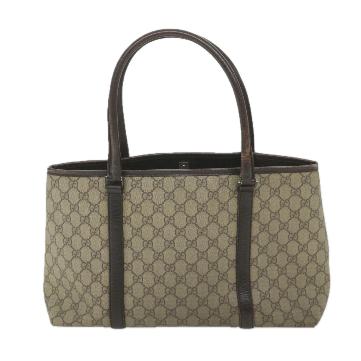 GUCCI GG Supreme Tote Bag PVC Leather Beige 114595 ep2322