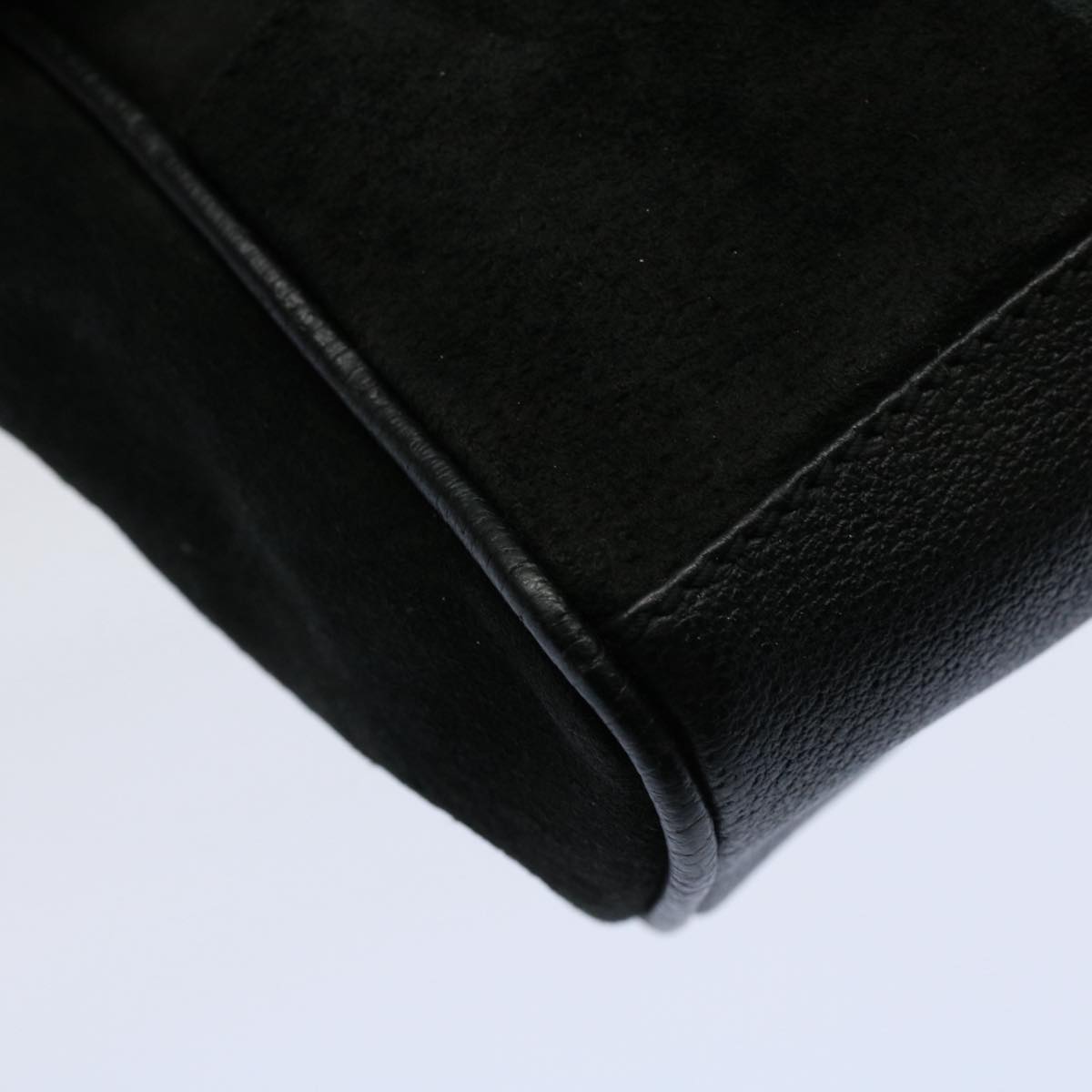 GUCCI Bamboo Hand Bag Suede Leather Black 007 1793 0238 ep2337