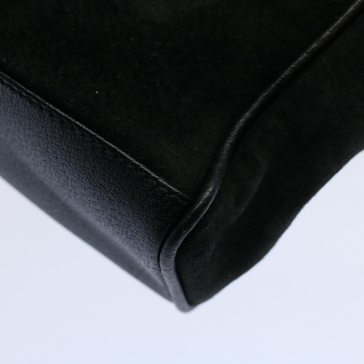 GUCCI Bamboo Hand Bag Suede Leather Black 007 1793 0238 ep2337