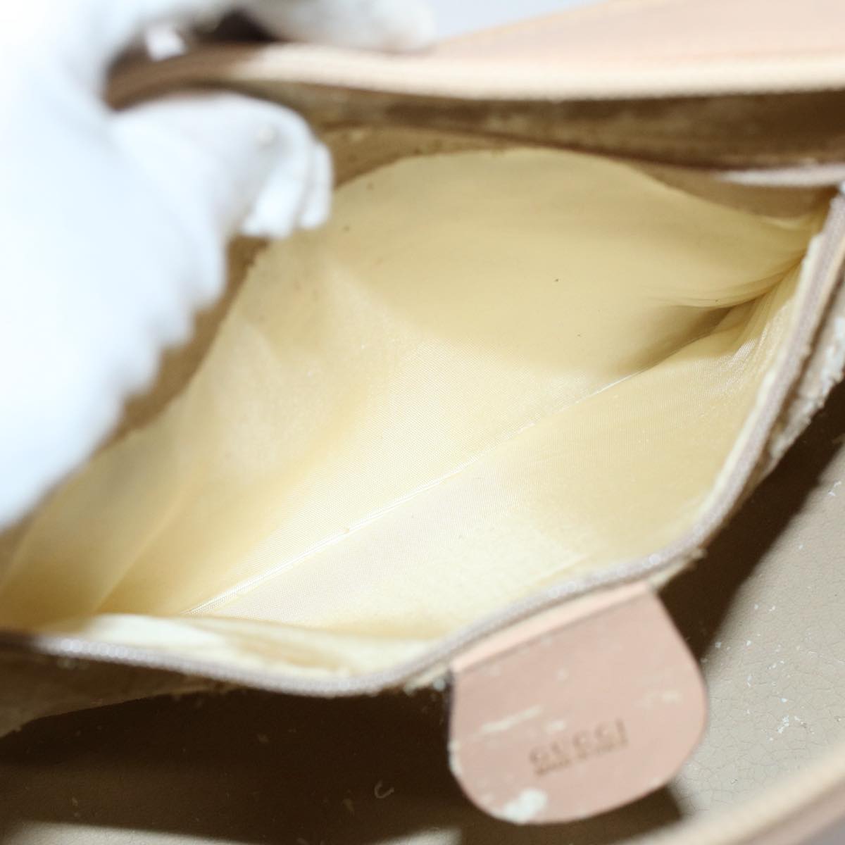 GUCCI Bamboo Hand Bag Suede Beige 000 3444 0294 ep2406