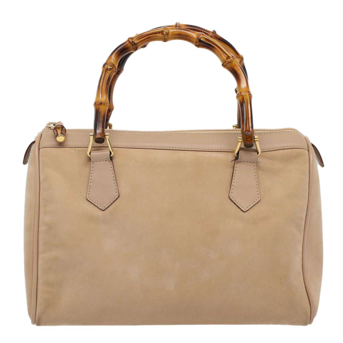 GUCCI Bamboo Hand Bag Suede Beige 000 3444 0294 ep2406