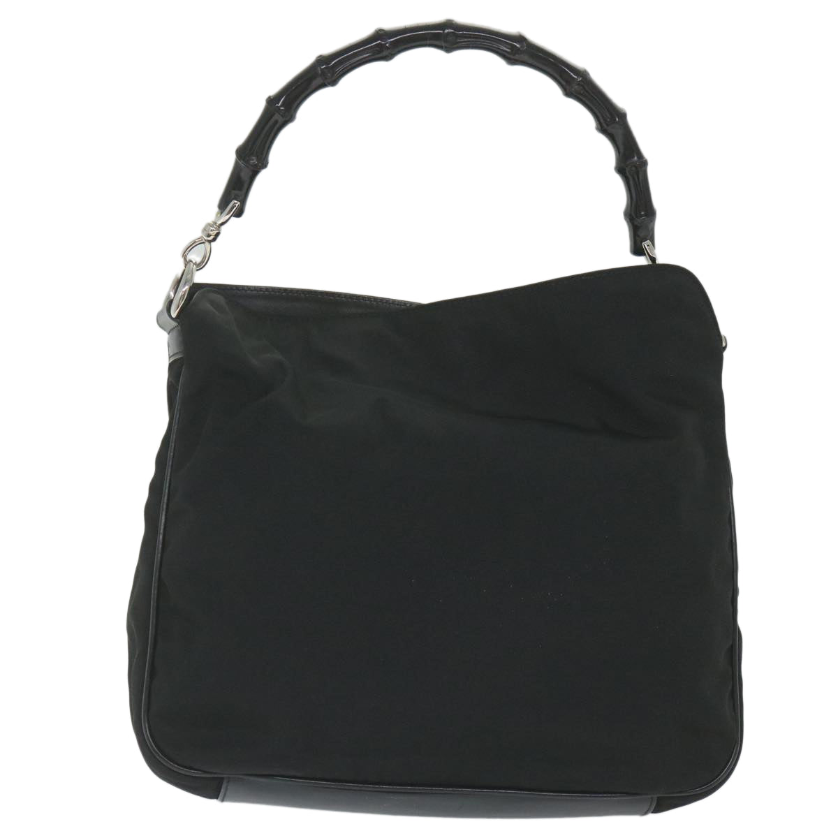 GUCCI Bamboo Shoulder Bag Canvas 2way Black 0011638 ep2478