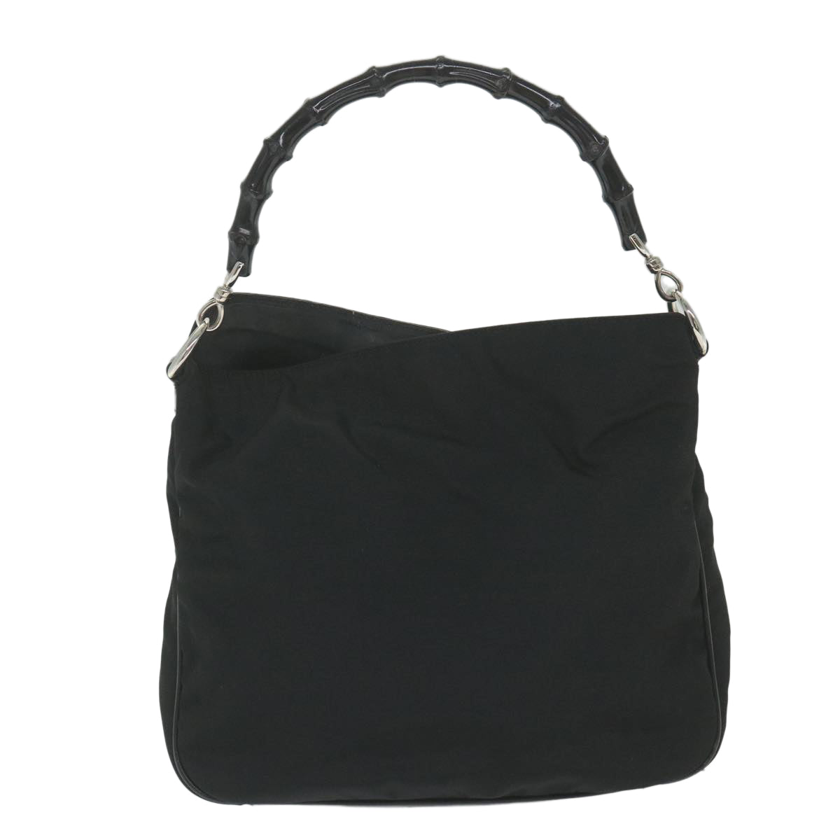 GUCCI Bamboo Shoulder Bag Canvas 2way Black 0011638 ep2478