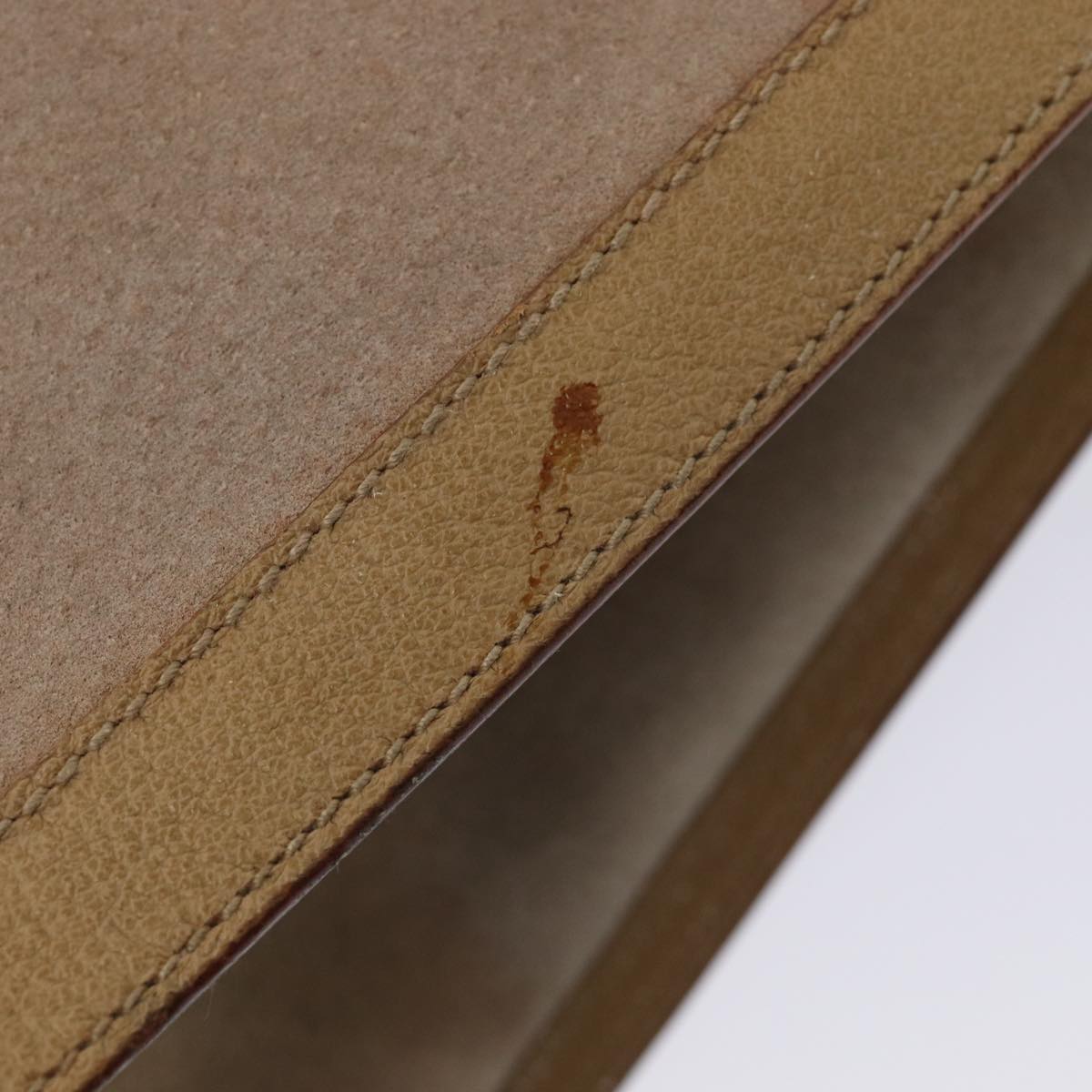 GUCCI Bamboo Hand Bag Suede Beige Gold 002 0260 2615 ep5358