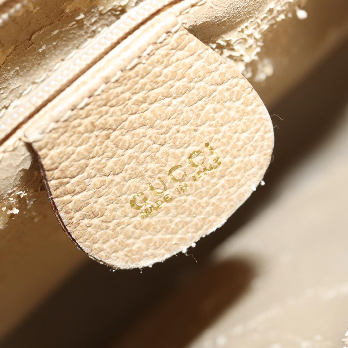 GUCCI Bamboo Hand Bag Suede Beige Gold 002 0260 2615 ep5358