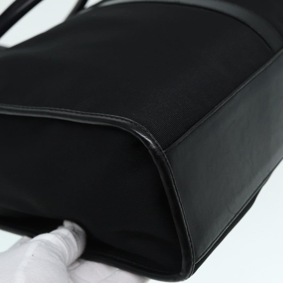 GUCCI Jackie Tote Bag Nylon Black Silver 002 1064 3444 ep5408