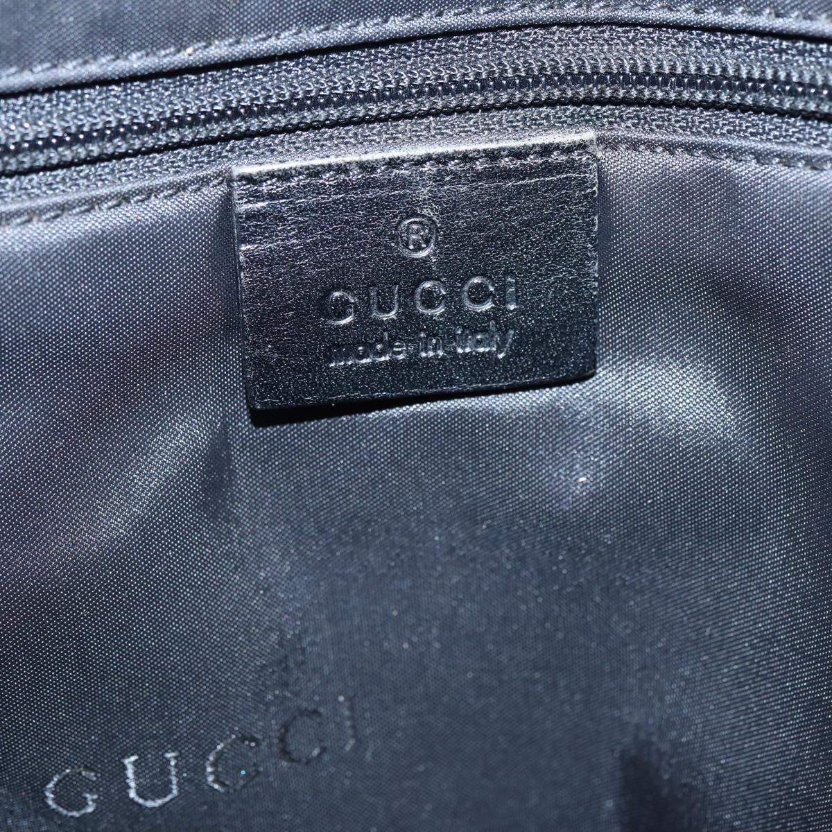 GUCCI Jackie Tote Bag Nylon Black Silver 002 1064 3444 ep5408