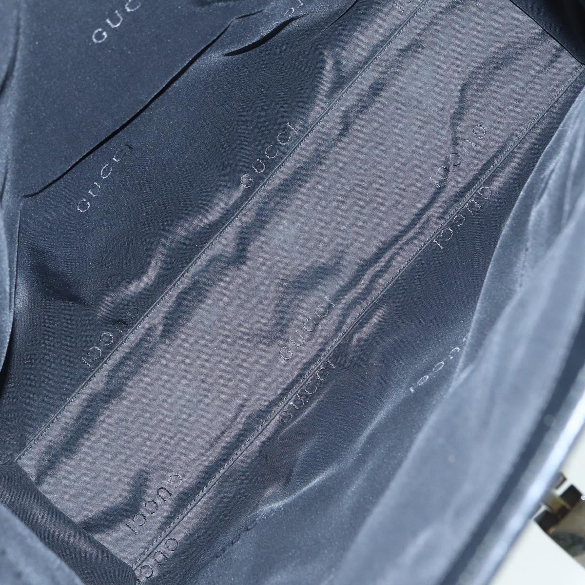 GUCCI Jackie Tote Bag Nylon Black Silver 002 1064 3444 ep5408