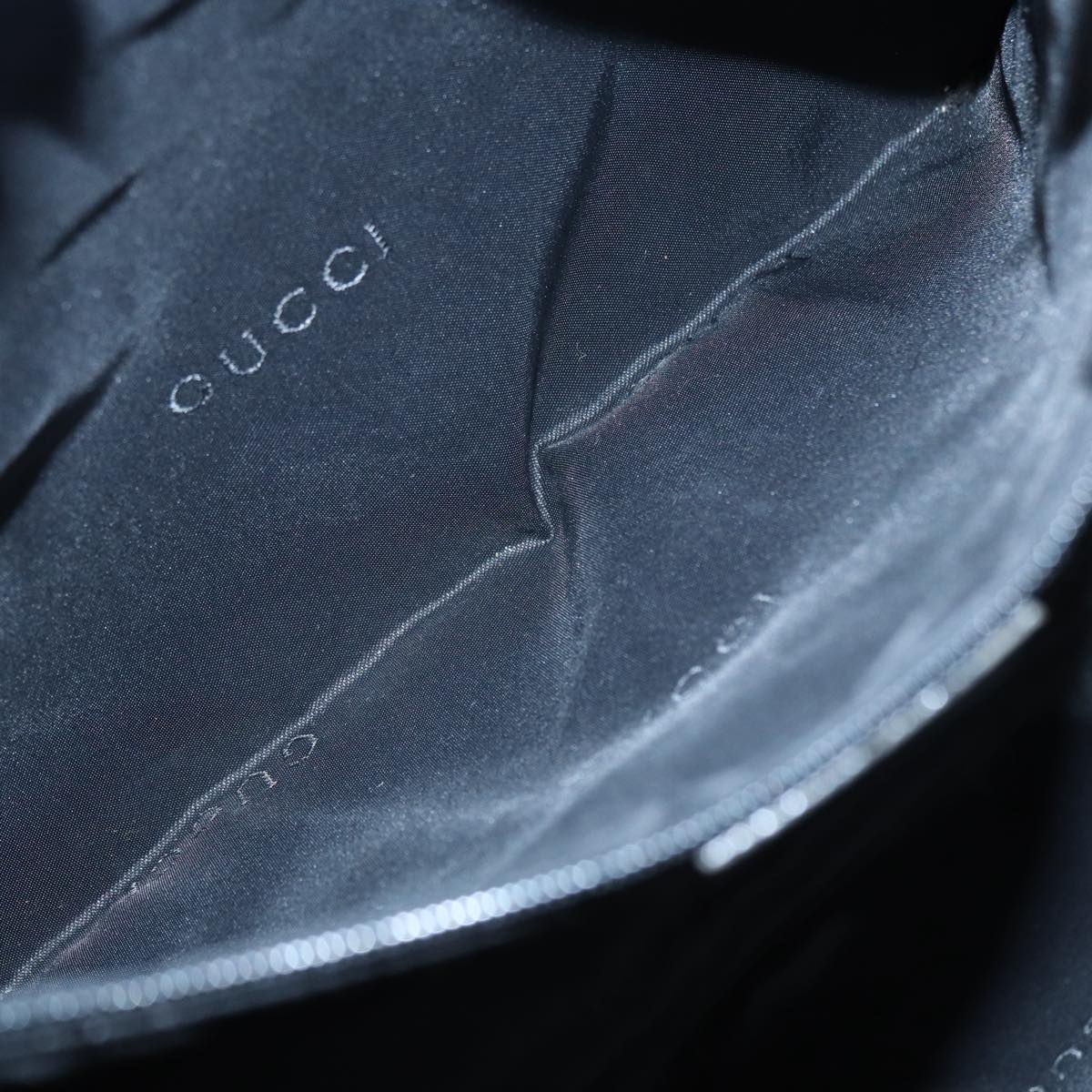 GUCCI Jackie Tote Bag Nylon Black Silver 002 1064 3444 ep5408