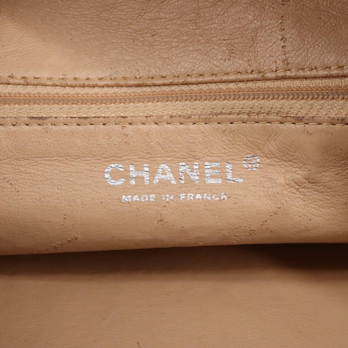 CHANEL COCO Mark Chain Hand Bag Leather Pink Silver CC ep6290