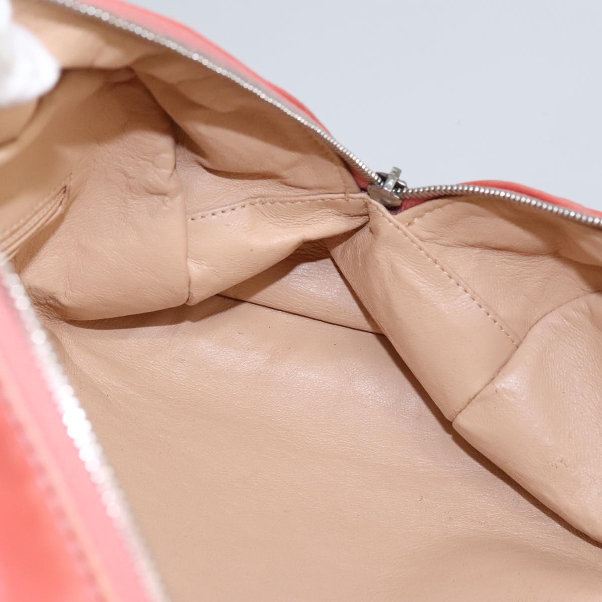 CHANEL COCO Mark Chain Hand Bag Leather Pink Silver CC ep6290