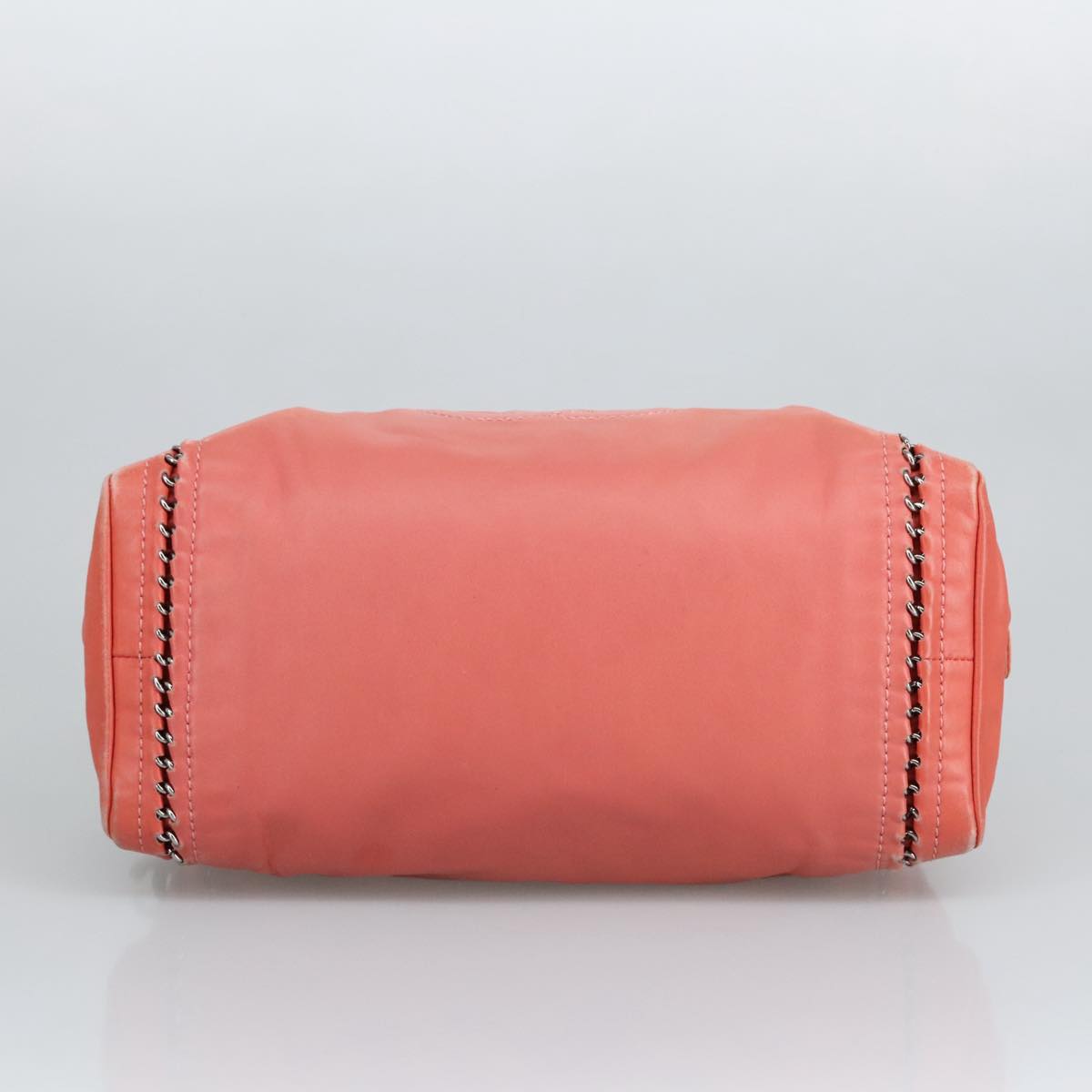 CHANEL COCO Mark Chain Hand Bag Leather Pink Silver CC ep6290