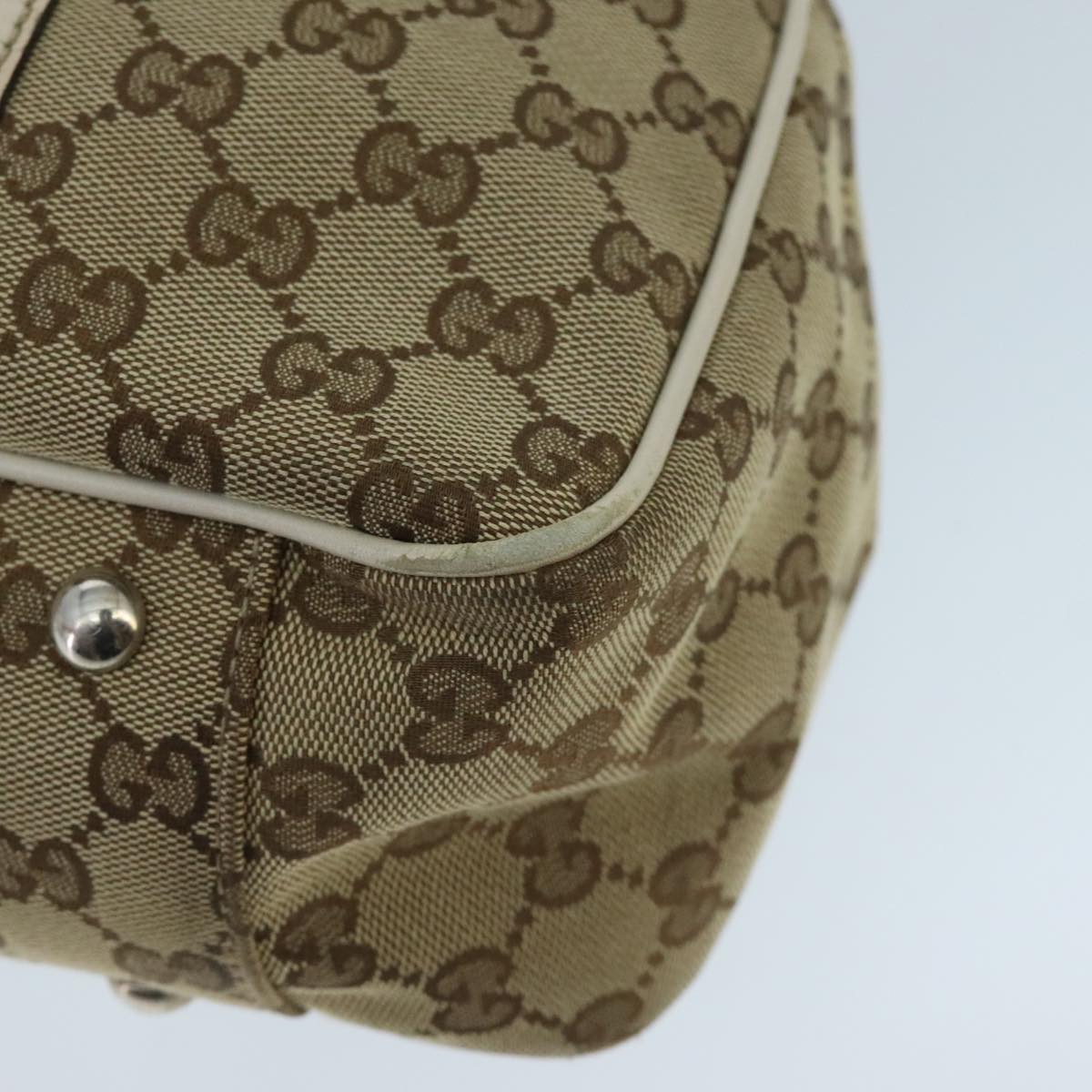 GUCCI GG Canvas GG Twins Tote Bag Beige Gold 232957 ep6314