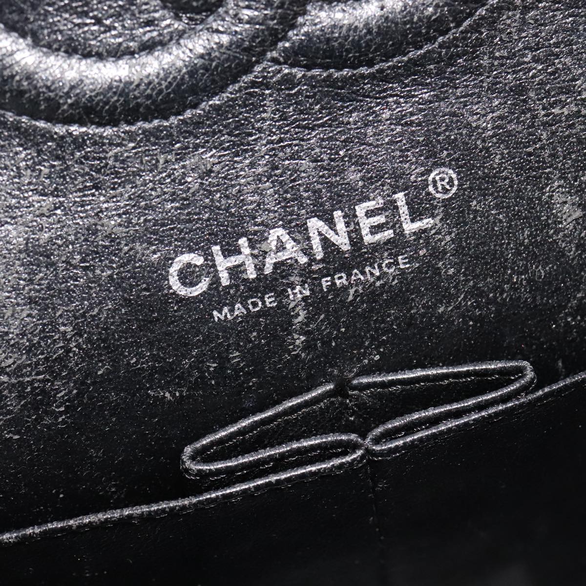CHANEL Matelasse 25 Double Flap Chain Hand Bag Tweed Black White CC ep7107