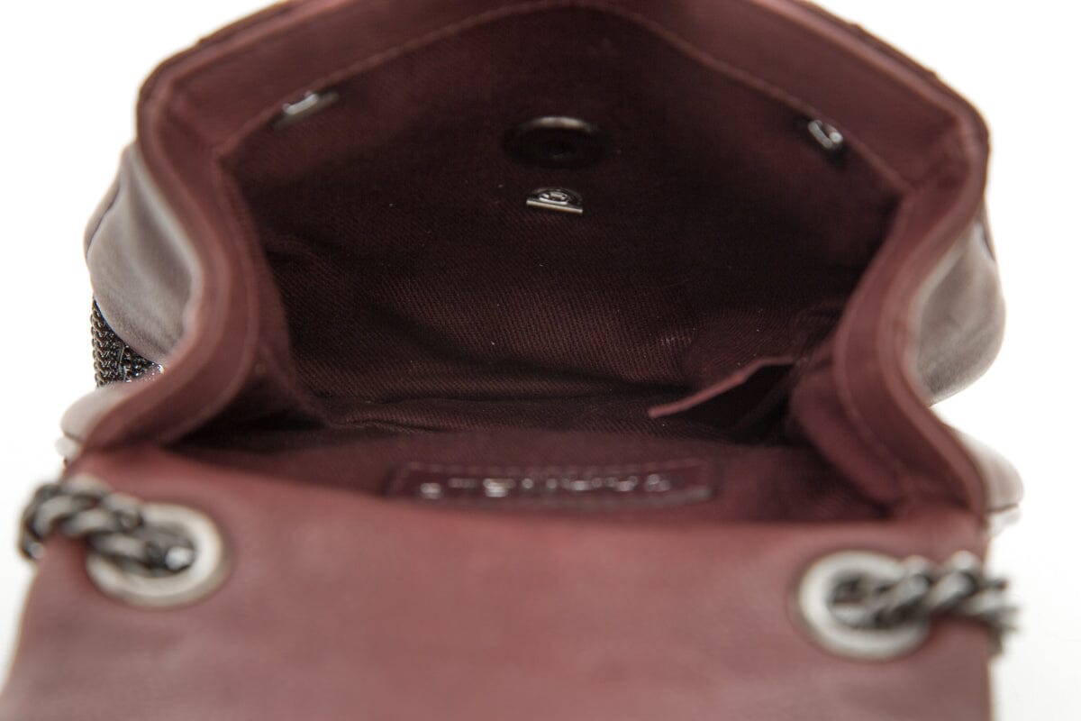 Chanel 2013 Paris-Edinburgh "Coco Sporran" Burgundy Quilted Lambskin Mini