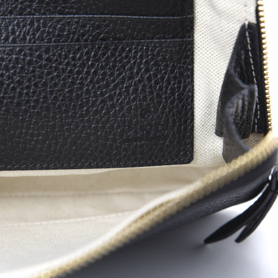 Gucci Calfskin GG Marmont Clutch in Black