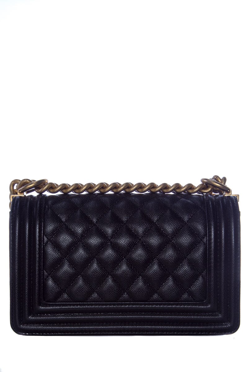 Chanel Black Small Boy Bag GHW Handbag