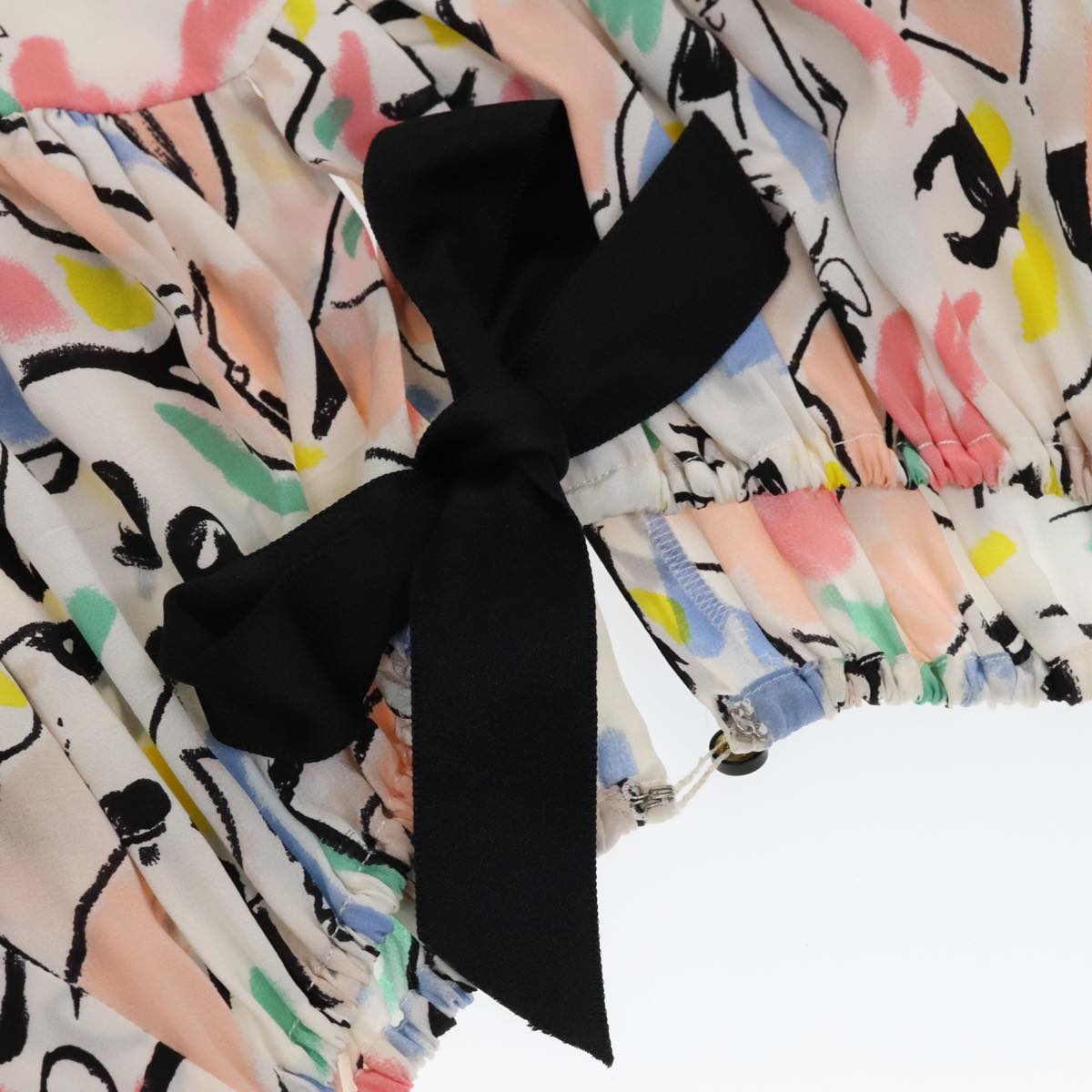 CHANEL One Piece Silk Multicolor CC FF0253