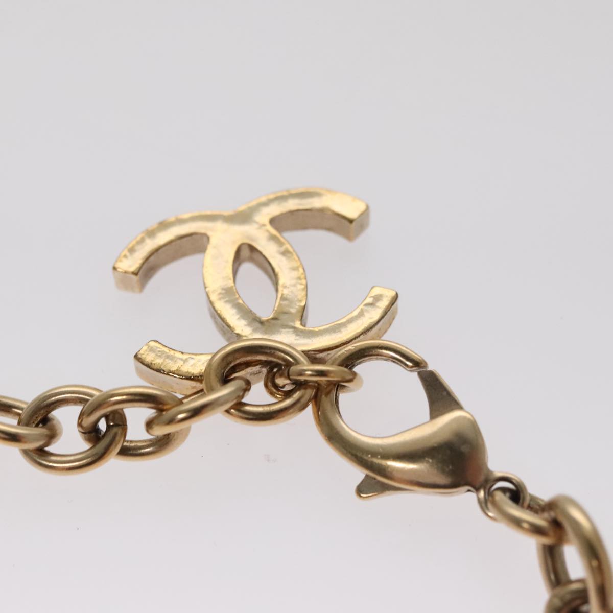 CHANEL Necklace metal Gold CC FF0709A
