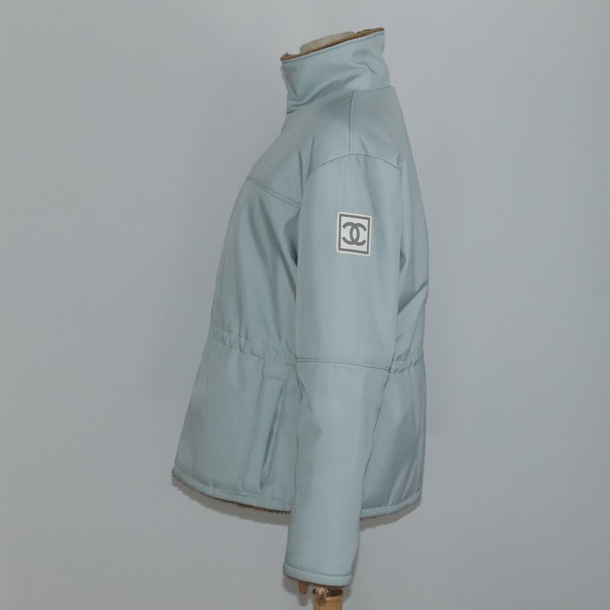 CHANEL Sports Outer Nylon Light Blue CC FF0954