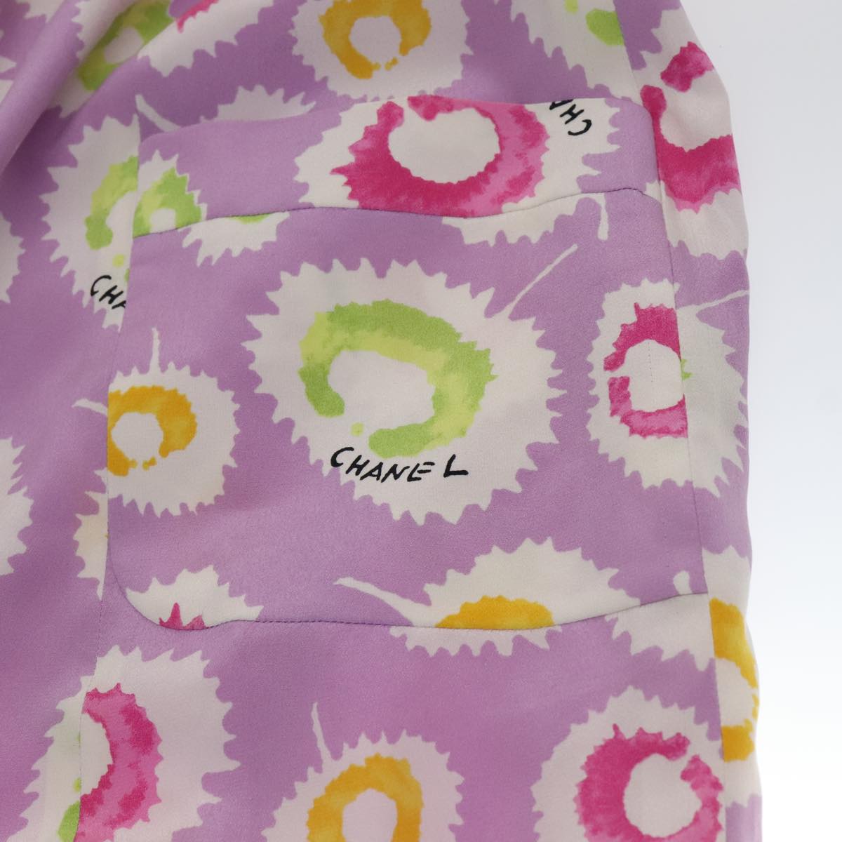 CHANEL One Piece Silk Multicolor CC FF1383