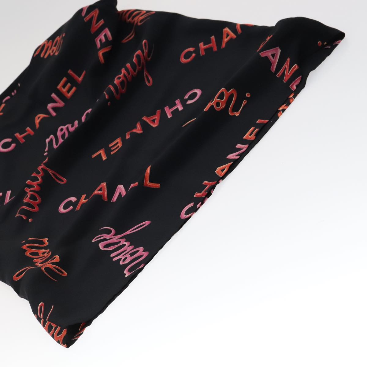 CHANEL Tank Top Silk Black CC FF1644