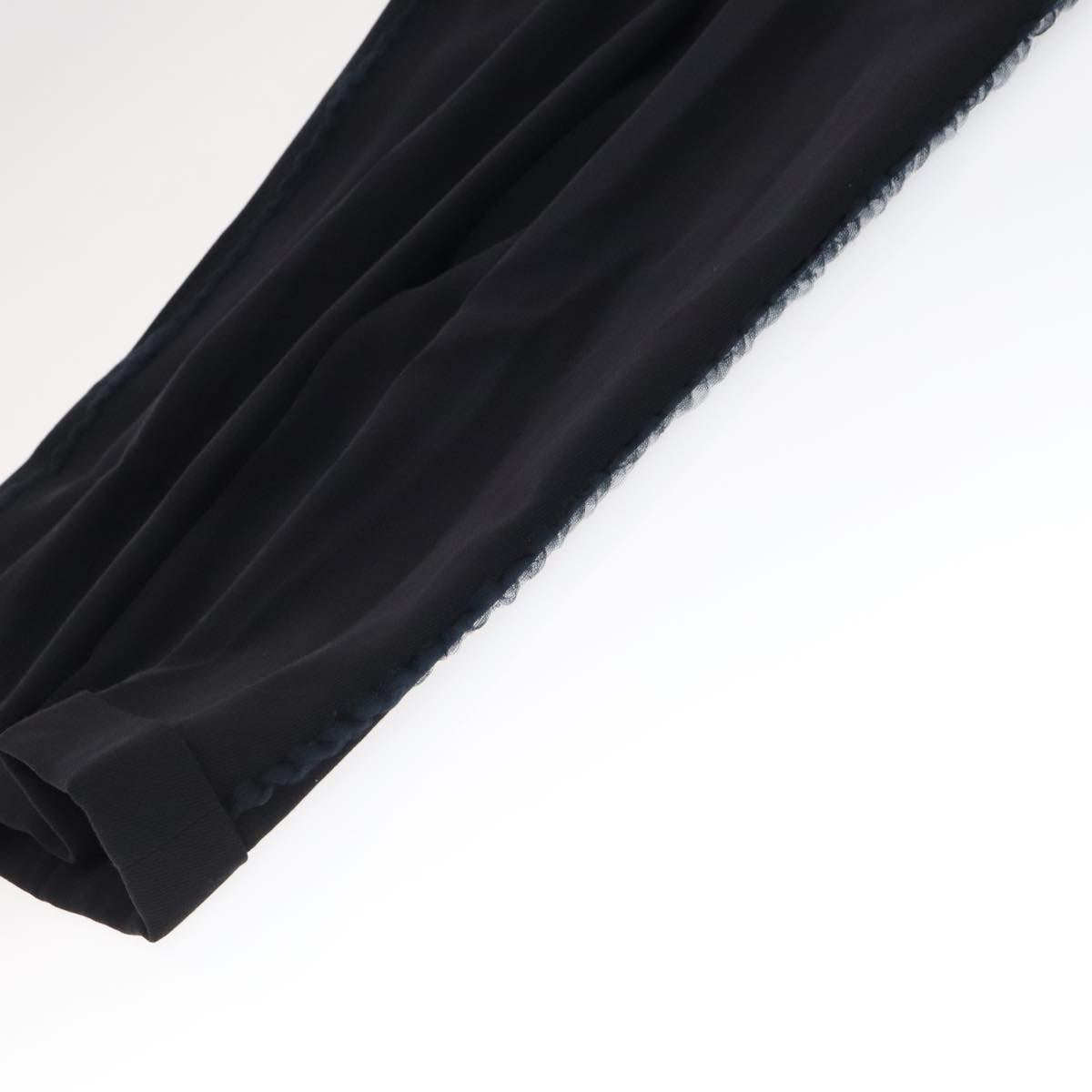 CHANEL Pants Wool Navy C-TK-5914 CC FF2944