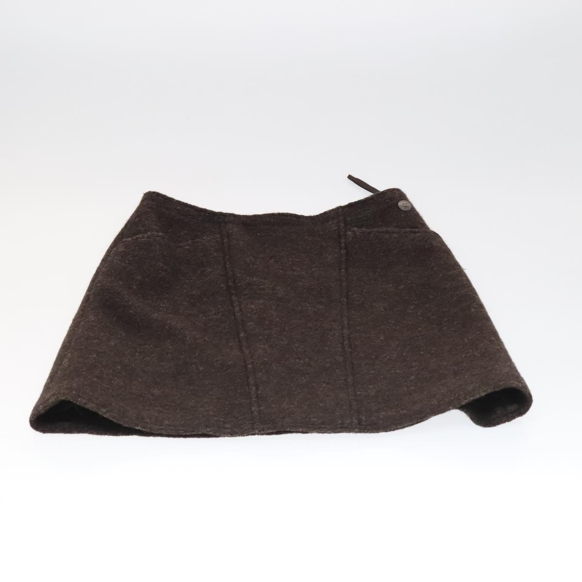 CHANEL Setup Skirt Jacket Wool Brown C-TK-5914 CC FF3295