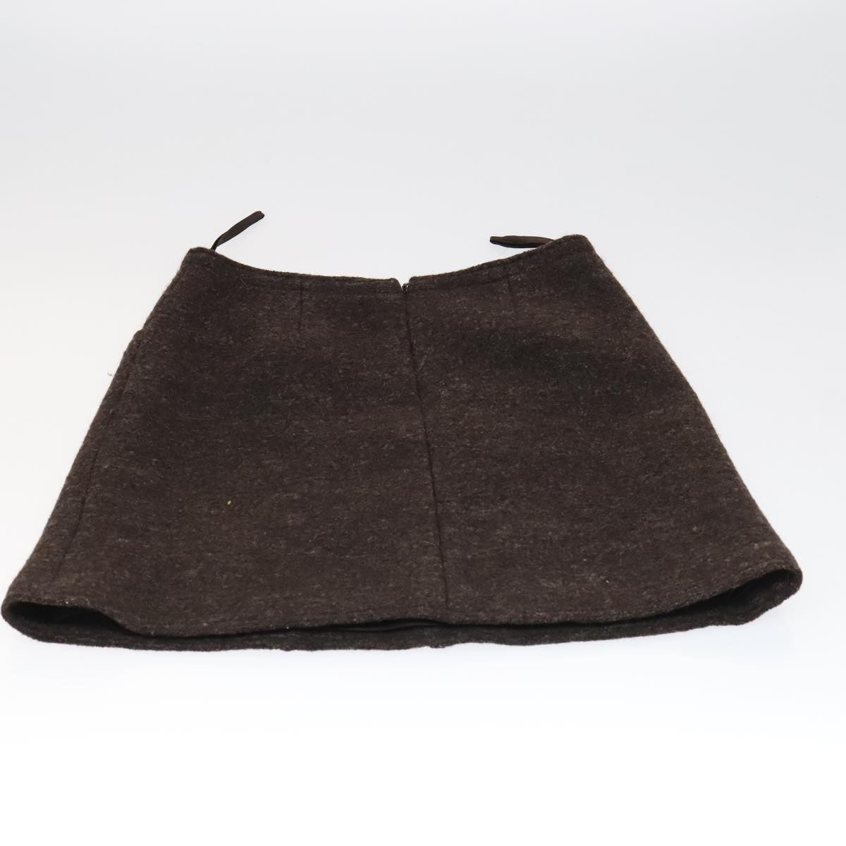 CHANEL Setup Skirt Jacket Wool Brown C-TK-5914 CC FF3295