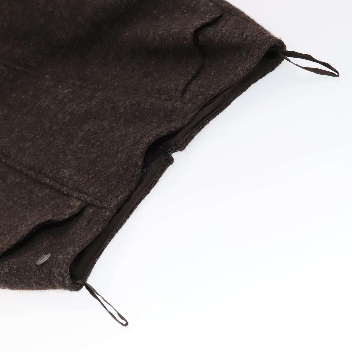 CHANEL Setup Skirt Jacket Wool Brown C-TK-5914 CC FF3295