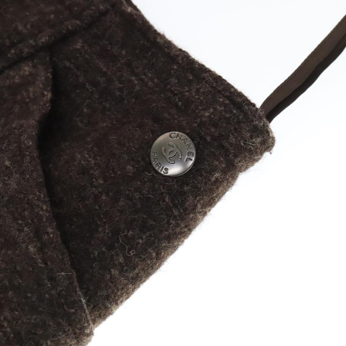 CHANEL Setup Skirt Jacket Wool Brown C-TK-5914 CC FF3295