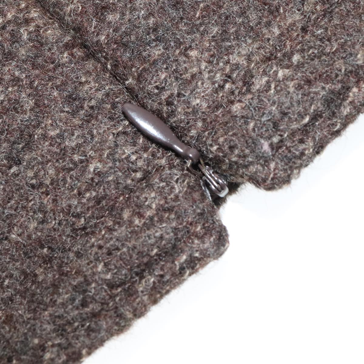 CHANEL Setup Skirt Jacket Wool Brown C-TK-5914 CC FF3295