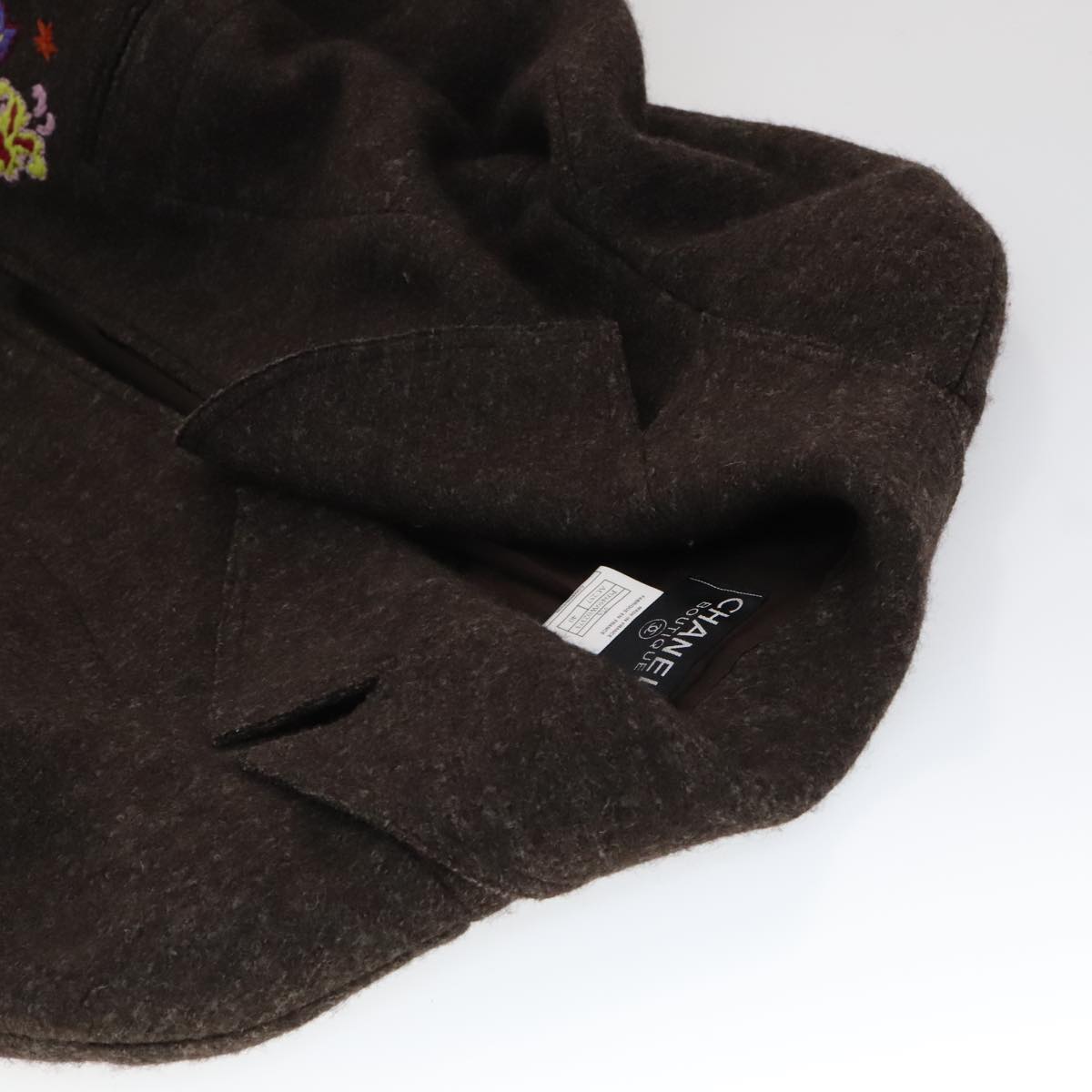 CHANEL Setup Skirt Jacket Wool Brown C-TK-5914 CC FF3295