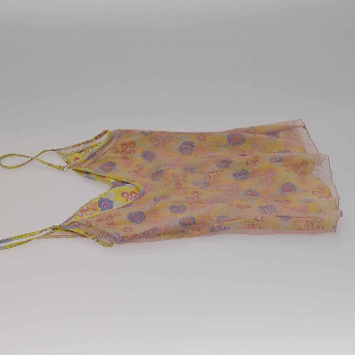 CHANEL Camisole Cotton Yellow CC FF4889