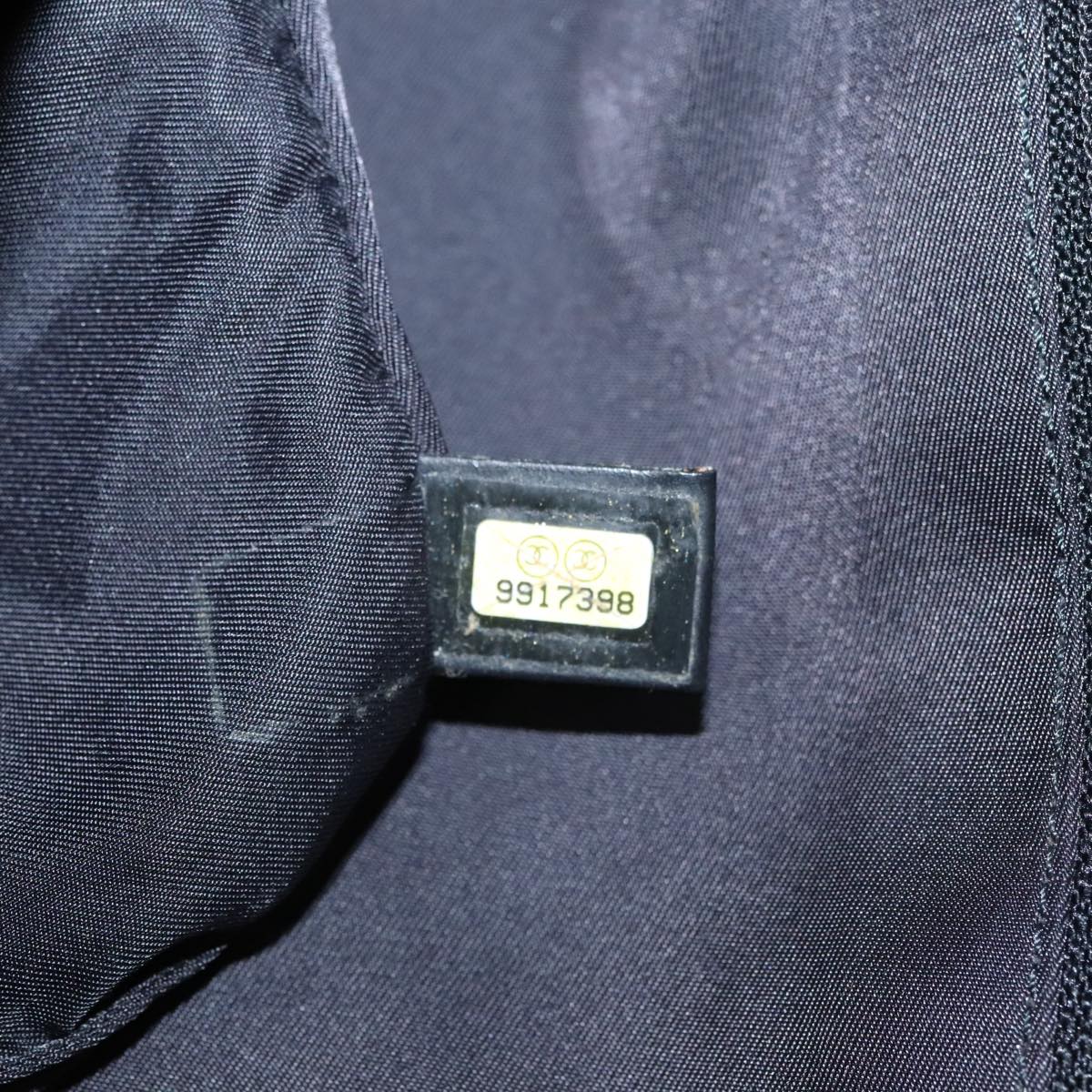 CHANEL New Travel line Tote Bag Nylon Black CC FF5445