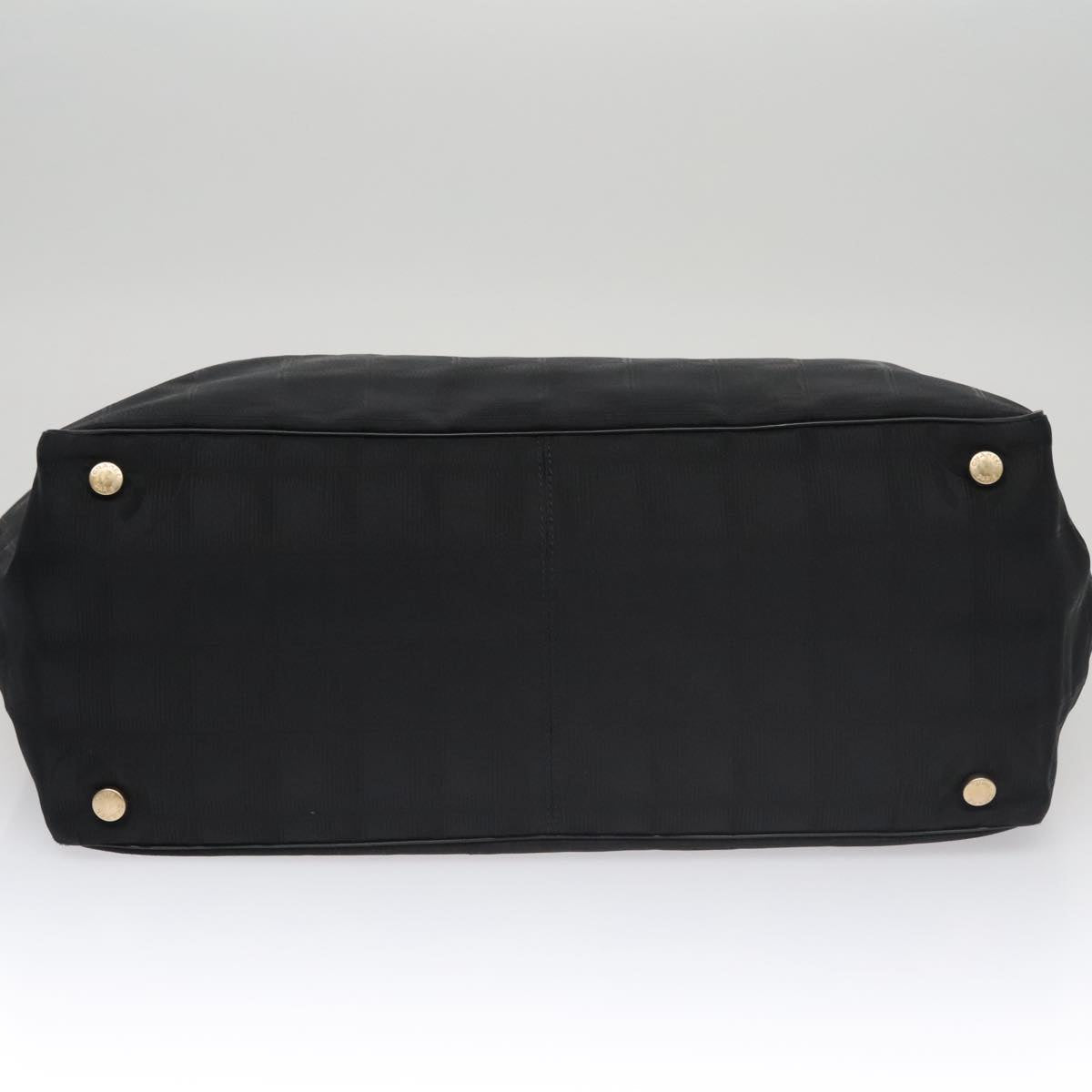 CHANEL New Travel line Tote Bag Nylon Black CC FF5445