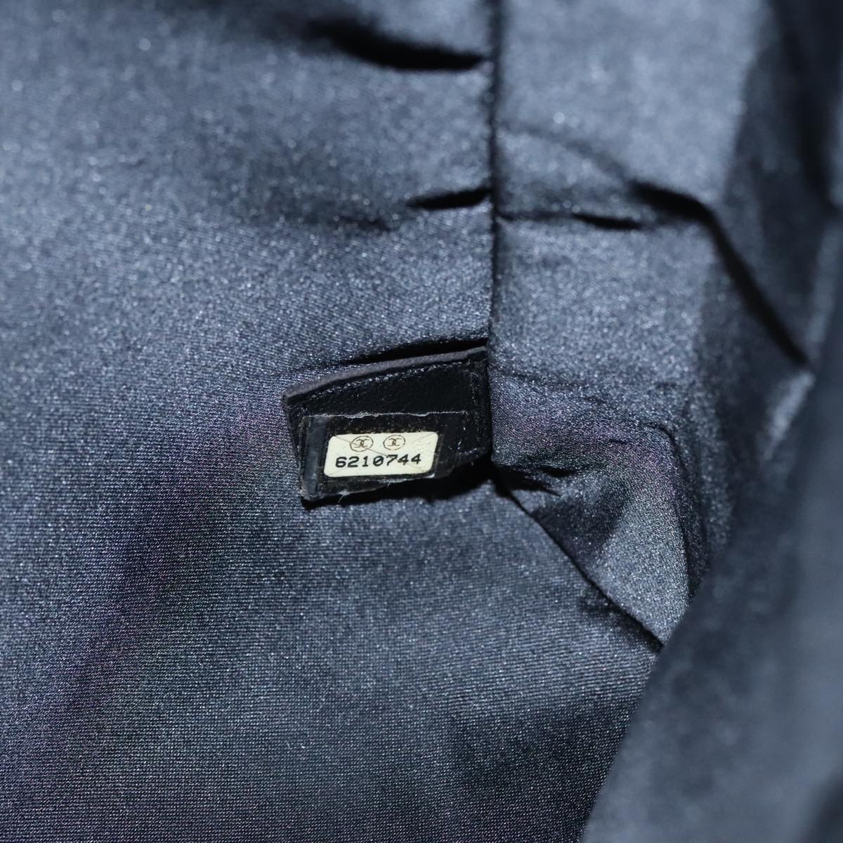 CHANEL Tote Bag Suede Black CC FF5957