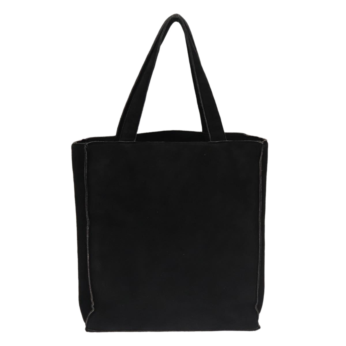 CHANEL Tote Bag Suede Black CC FF5957