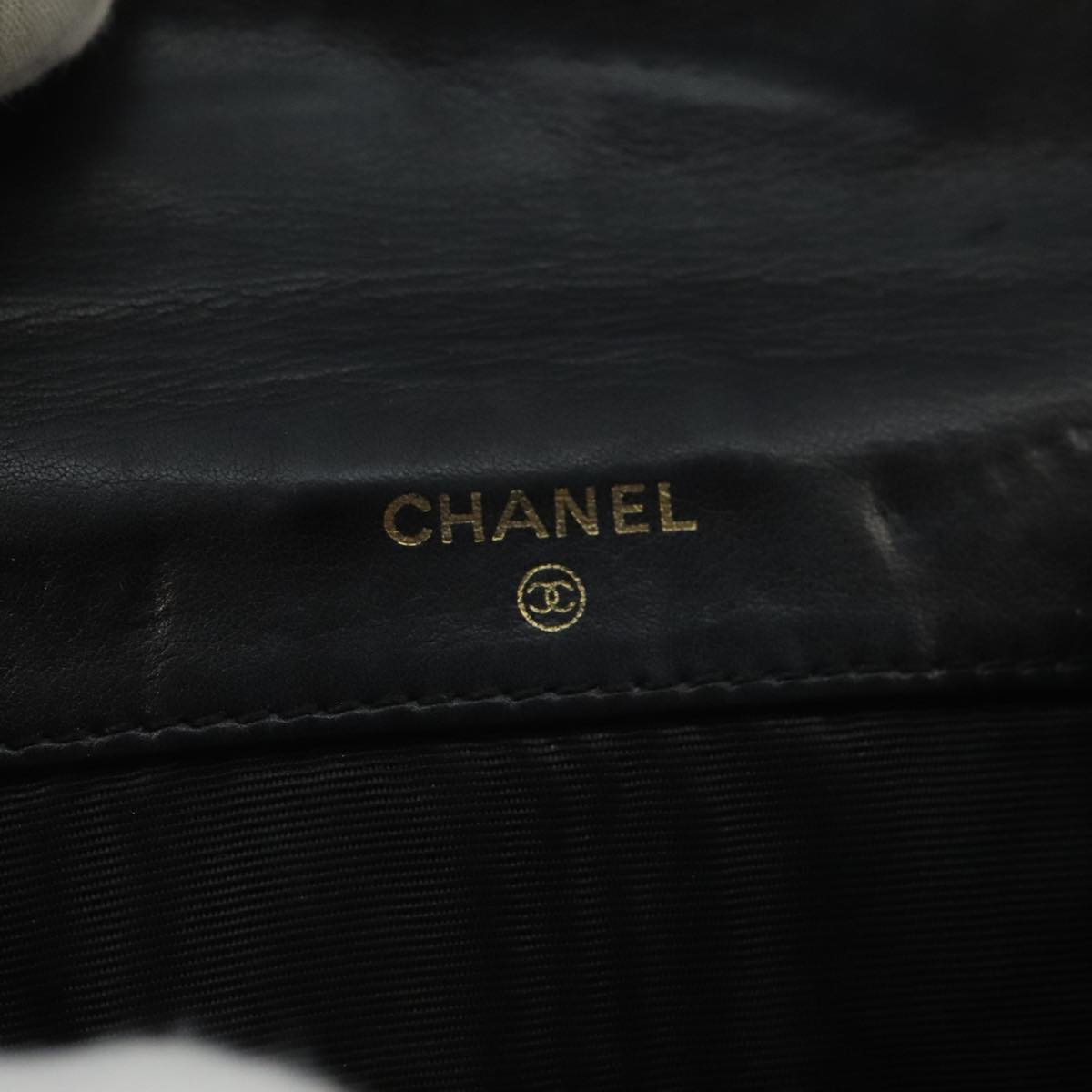 CHANEL Wallet Caviar Skin Black CC fm4156